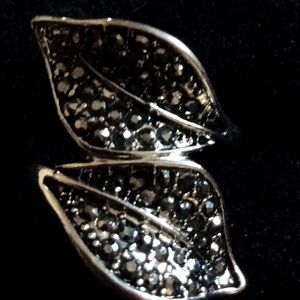 Elegant Silver Leaf Ring, Size 3